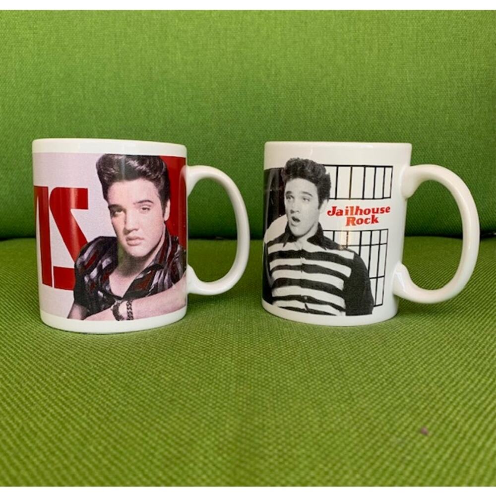 Two (2) ELVIS PRESLEY mugs.   2018